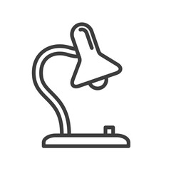 lamp vector icon in modern flat style isolated. lamp support is good for your web design.