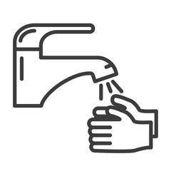 Hand washing vector icon in modern flat style isolated. Hand washing can support is good for your web design.