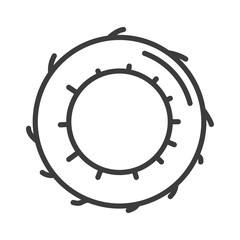 Obraz premium Coconut vector icon in modern flat style isolated. Coconut can support is good for your web design.