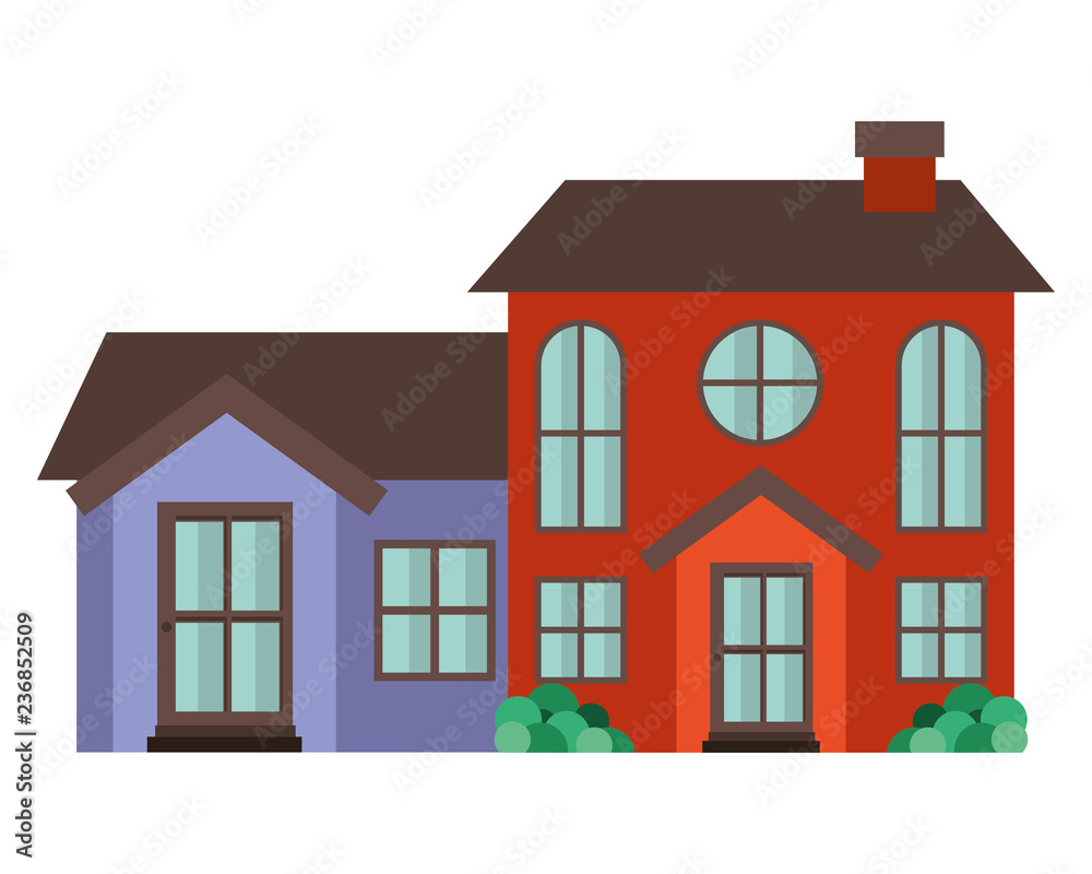 Wall mural neighborhood isolated icon