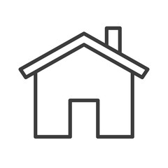 House vector icon in modern flat style isolated. House can support is good for your web design.