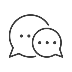 Communication vector icon in modern flat style isolated. Communication can support is good for your web design.