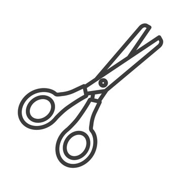scissors vector icon in modern flat style isolated. scissors support is good for your web design.