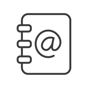 Mail book vector icon in modern flat style isolated. Mail book can support is good for your web design.