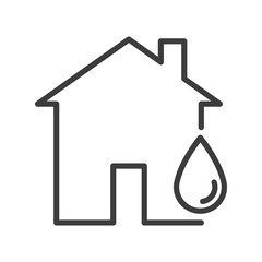 Flood insurance vector icon in modern flat style isolated. Flood insurance can support is good for your web design.