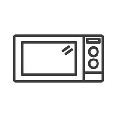 Microwave vector icon in modern flat style isolated. Microwave can support is good for your web design.