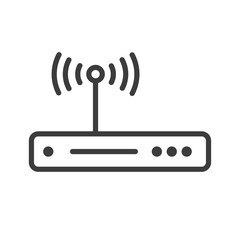 Wireless vector icon in modern flat style isolated. Wireless can support is good for your web design.