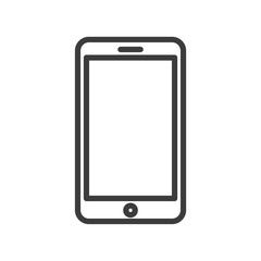 Smartphone vector icon in modern flat style isolated. Smartphone can support is good for your web design.
