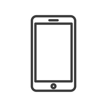 Smartphone vector icon in modern flat style isolated. Smartphone can support is good for your web design.