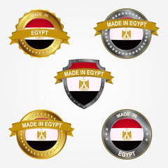 Design label of made in Egypt. Vector illustration