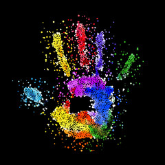 Colorful Handprint