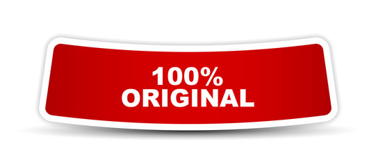 red vector banner 100% original