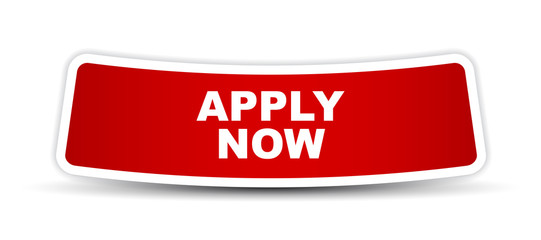 red vector banner apply now