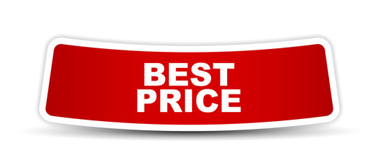 red vector banner best price