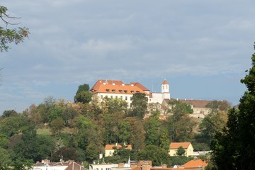 Brno, Czech Republic - Sep 12 2018: View to the streets of Brno city center. Czech Republic