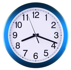 Wall clock isolated on white background