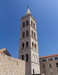 Fototapeta na wymiar Zadar cathedral belltower