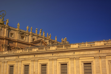 The St. Peter's basilica is seen at St. Peter's square in Vatican City, Vatican