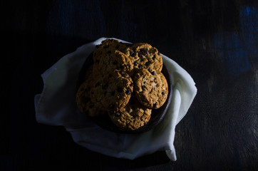 galletas caseras de chocolate con trozos de chocolate 