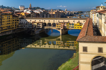 Ponte Vecchio over Arno river in Florence, Italy