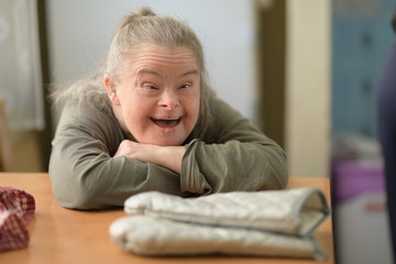 adult woman with down syndrome