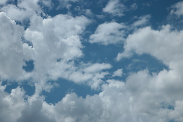 Obraz premium blue sky with white clouds