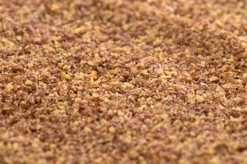 Background of Ground Flax Seed