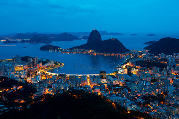 Rio de Janeiro Brazil at night epic