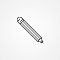Pencil vector icon sign symbol