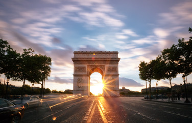 Arc de Triophe, Paris - obrazy, fototapety, plakaty