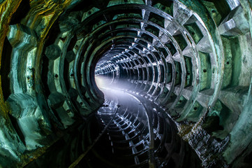 Abandoned subway tunnel