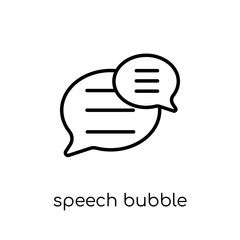Speech bubble icon from Communication collection.