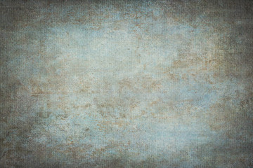 Blue painted canvas or muslin fabric cloth studio backdrop