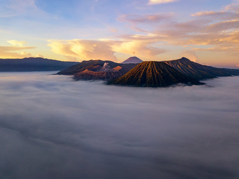 Sunrise at Bromo Tengger Semeru National Park in East Java, Indonesia