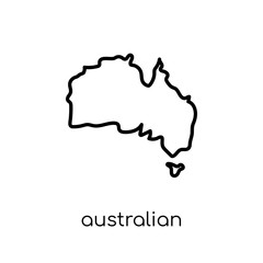 Australian continent icon from Australia collection.