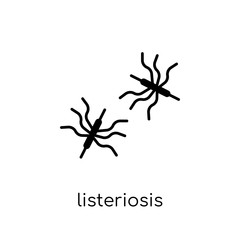 Listeriosis icon. Trendy modern flat linear vector Listeriosis icon on white background from thin line Diseases collection