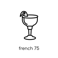 French 75 icon from Drinks collection.
