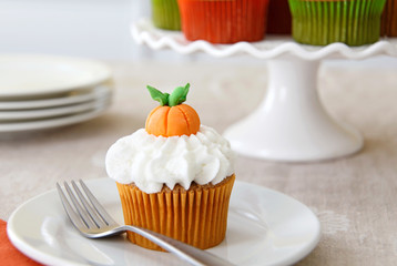 Pumpkin spice cupcake