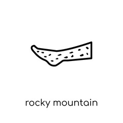 rocky mountain spotted fever icon. Trendy modern flat linear vector rocky mountain spotted fever icon on white background from thin line Diseases collection, outline vector illustration
