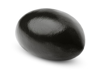 olive black isolated on white background, clipping path, full depth of field