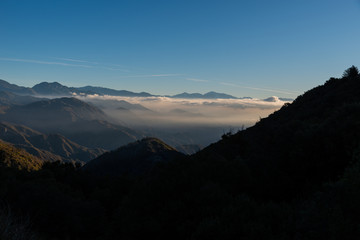 Obraz premium Morning clouds over the valley