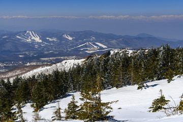 四阿山から見た北アルプス