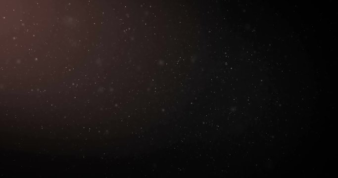 particles of organic dust on a dark background.