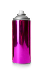 Can of spray paint on white background