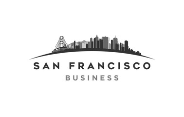 san francisco modern city landscape skyline logo design inspiration