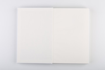 Blank White Book Or Notebook Isolated On White