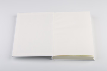 Blank White Book Or Notebook Isolated On White