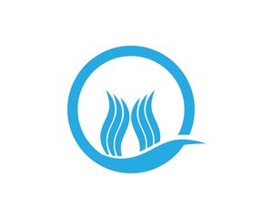 Water Wave symbol and icon Logo Template