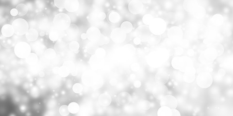 Obraz na płótnie Canvas white snow blur abstract background. Bokeh Christmas blurred beautiful shiny Christmas lights