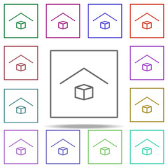 carton, protect from heat icon. Elements of packaging symbols in multi color style icons. Simple icon for websites, web design, mobile app, info graphics